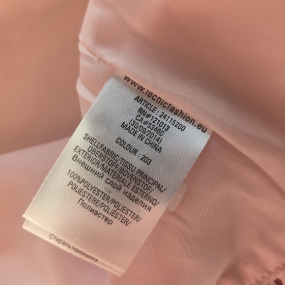 Le Chic Glamorous Pink Ruffle Girls Trenchcoat - Picture 5 of 7